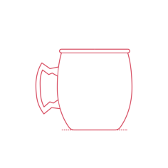 Objects Cocktail Glasses Moscow Mule Mug Contour Svg Vector, Free Vectors File